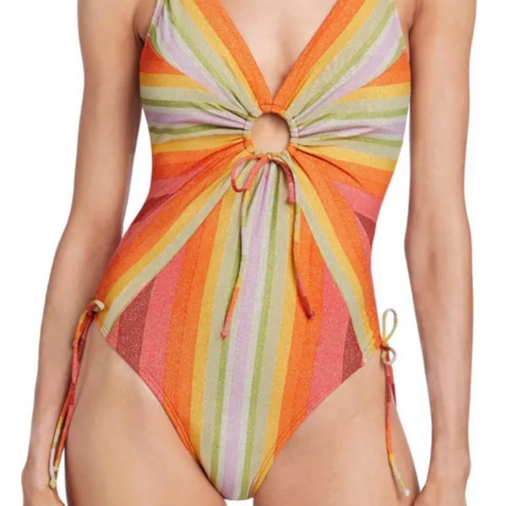 Robin Piccone Sparkle Striped One Piece